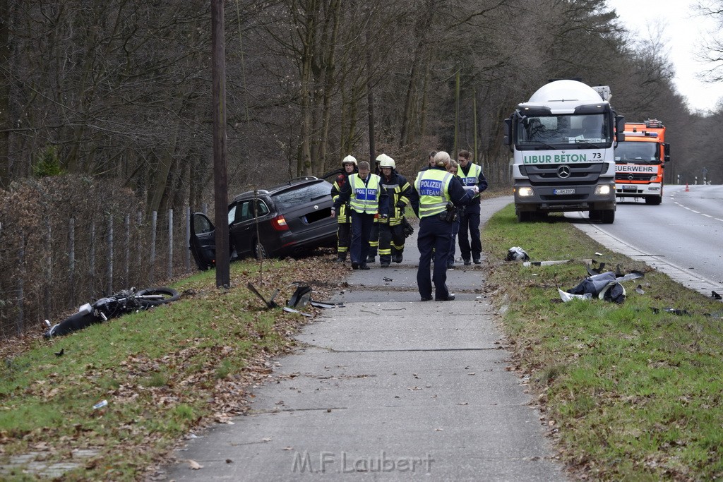 Schwerer VU Krad Pkw Koeln Porz Eil Grengeler Mauspfad P056.JPG - Miklos Laubert